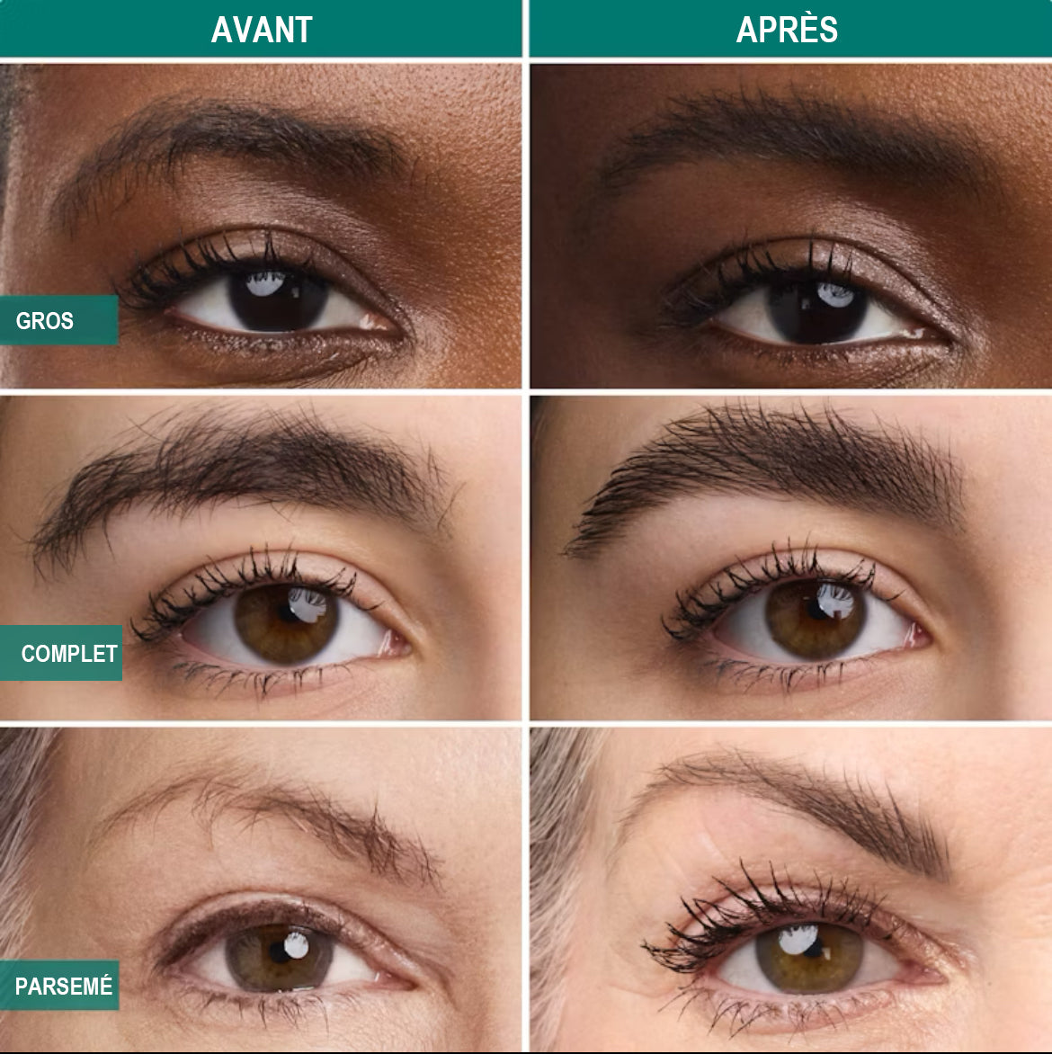 Gel fixateur pour sourcils effet lifté et laminé